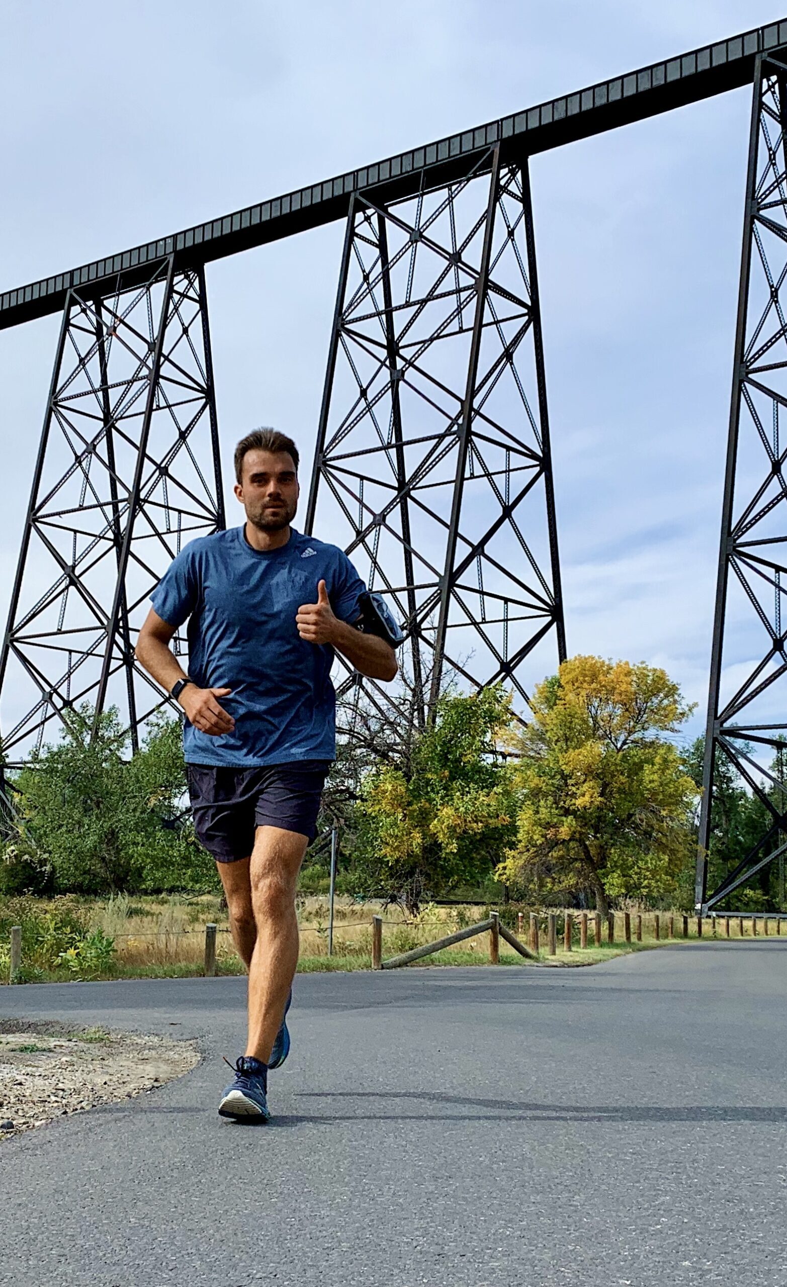 Tired runner in the heat